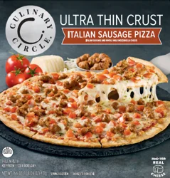 Culinary Circle Thin Crust Pizza Italian Sausage