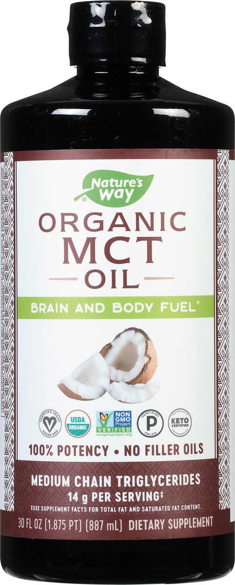 slide 3 of 9, Nature's Way Organic MCT Oil 30 fl oz, 30 fl oz