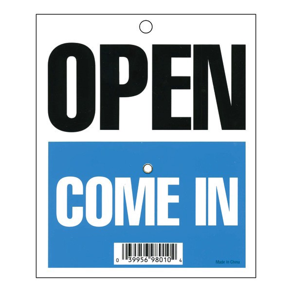 slide 2 of 2, Cosco Will Return Clock Sign, Blue/White, 1 ct