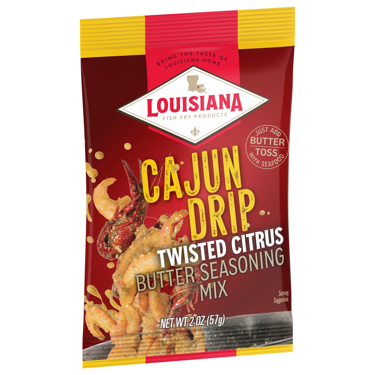 slide 4 of 13, Louisiana Fish Fry Products Cajun Drip Twisted Citrus Butter Seasoning Mix - 2 oz, 2 oz