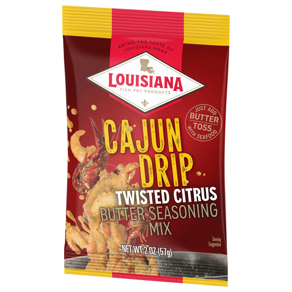 slide 13 of 13, Louisiana Fish Fry Products Cajun Drip Twisted Citrus Butter Seasoning Mix - 2 oz, 2 oz