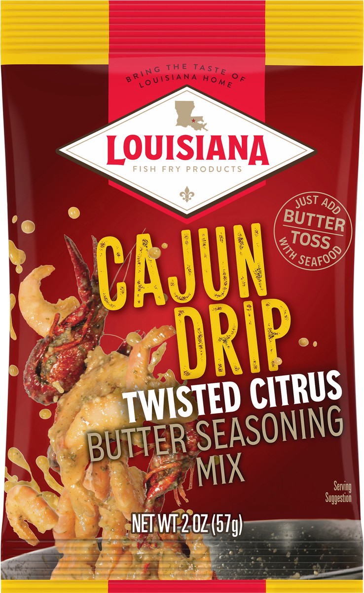 slide 8 of 13, Louisiana Fish Fry Products Cajun Drip Twisted Citrus Butter Seasoning Mix - 2 oz, 2 oz
