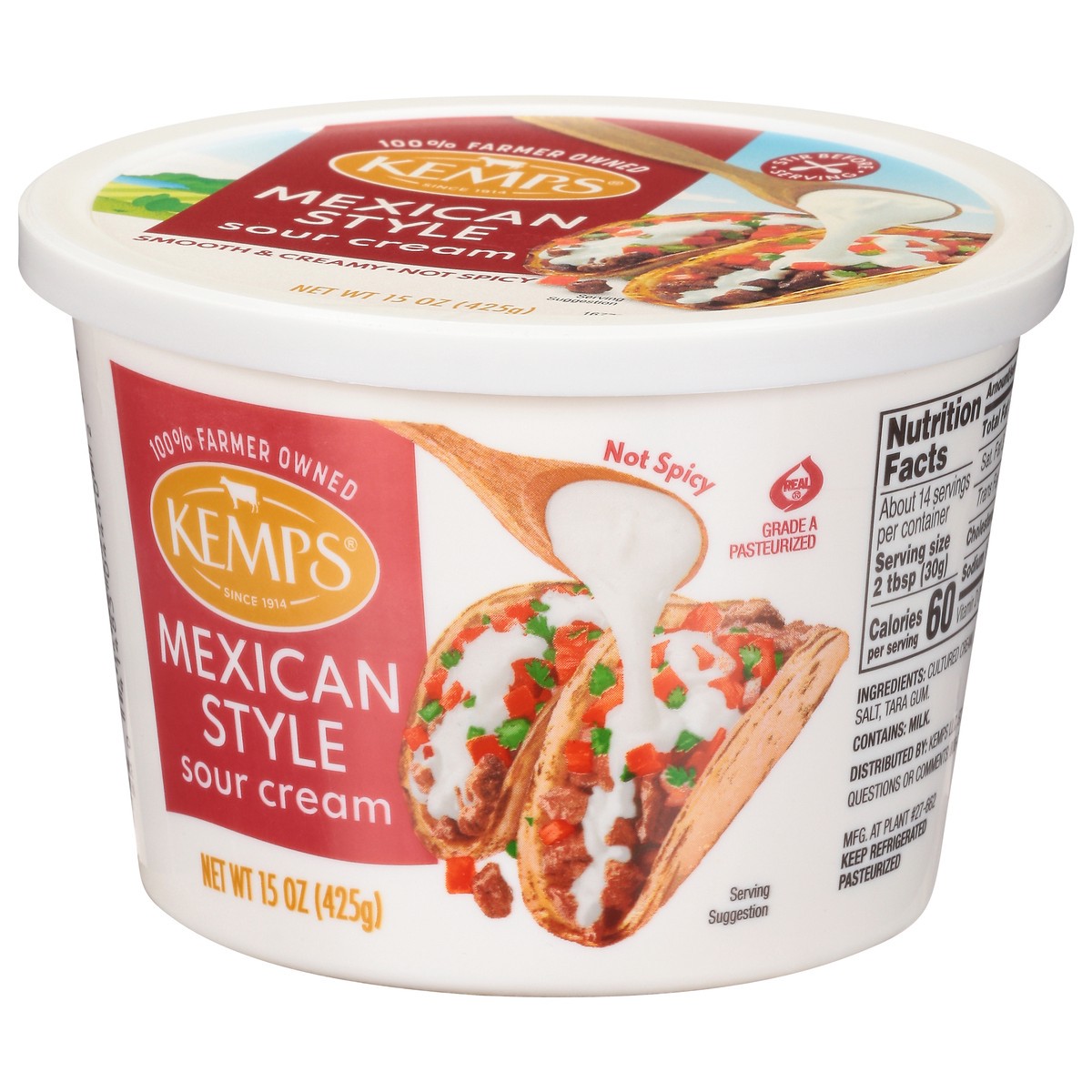 slide 3 of 9, Kemps Mexican Style Sour Cream,