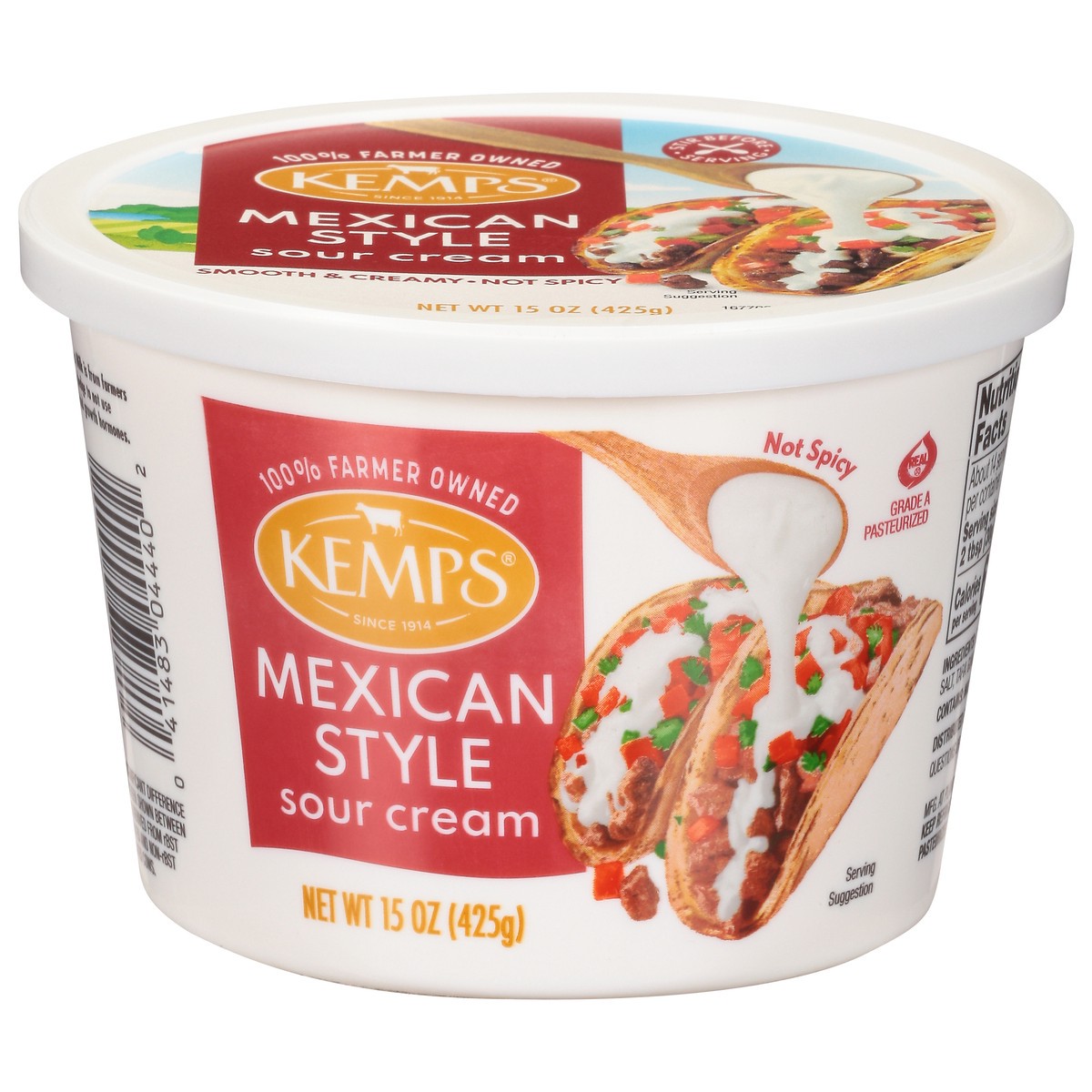 slide 1 of 9, Kemps Mexican Style Sour Cream,