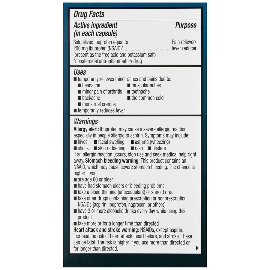 slide 2 of 5, Walgreens Ibuprofen Mini Softgels, 80 ct