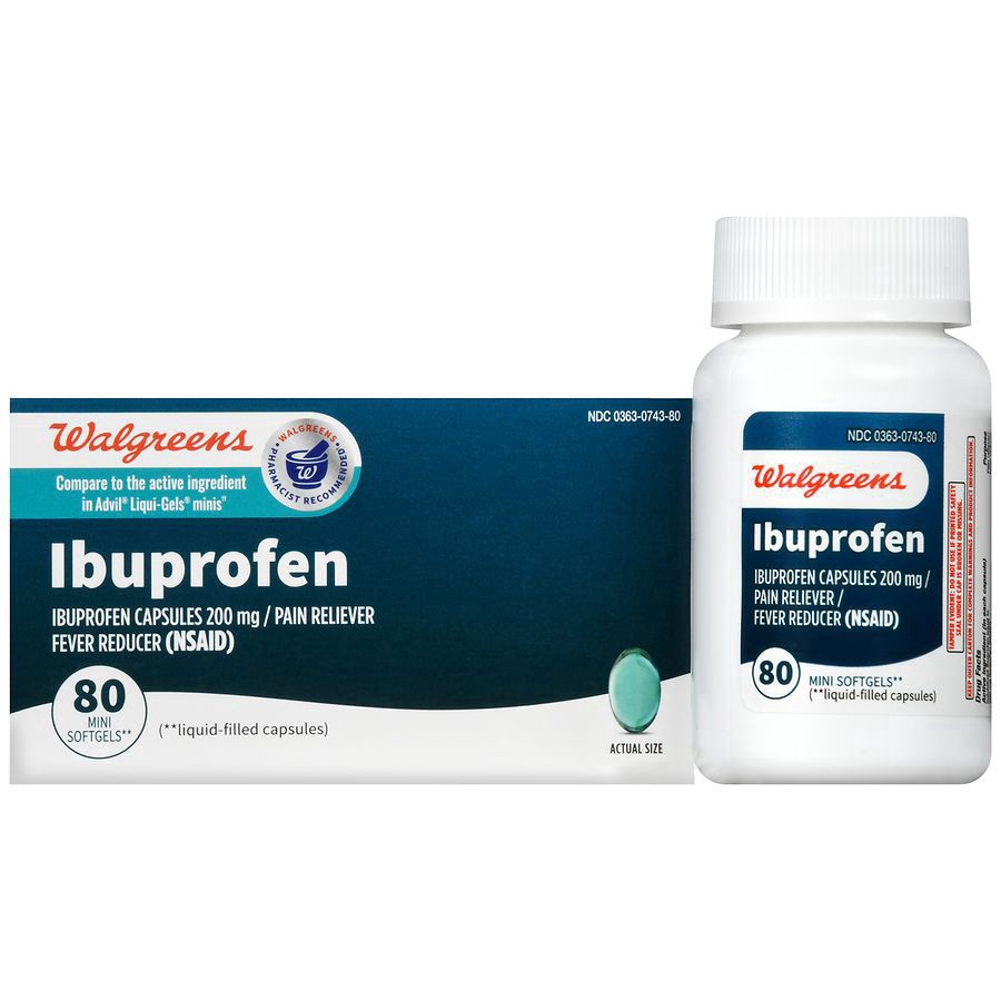 slide 1 of 5, Walgreens Ibuprofen Mini Softgels, 80 ct