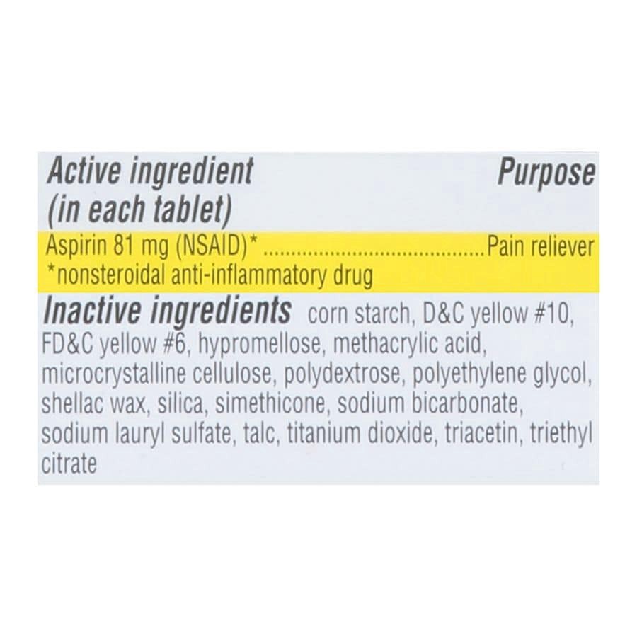slide 4 of 5, Walgreens Low Dose Aspirin Pain Reliever Tablets 81Mg, 200 ct