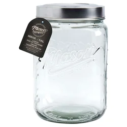 Mason Clear Glass Canister