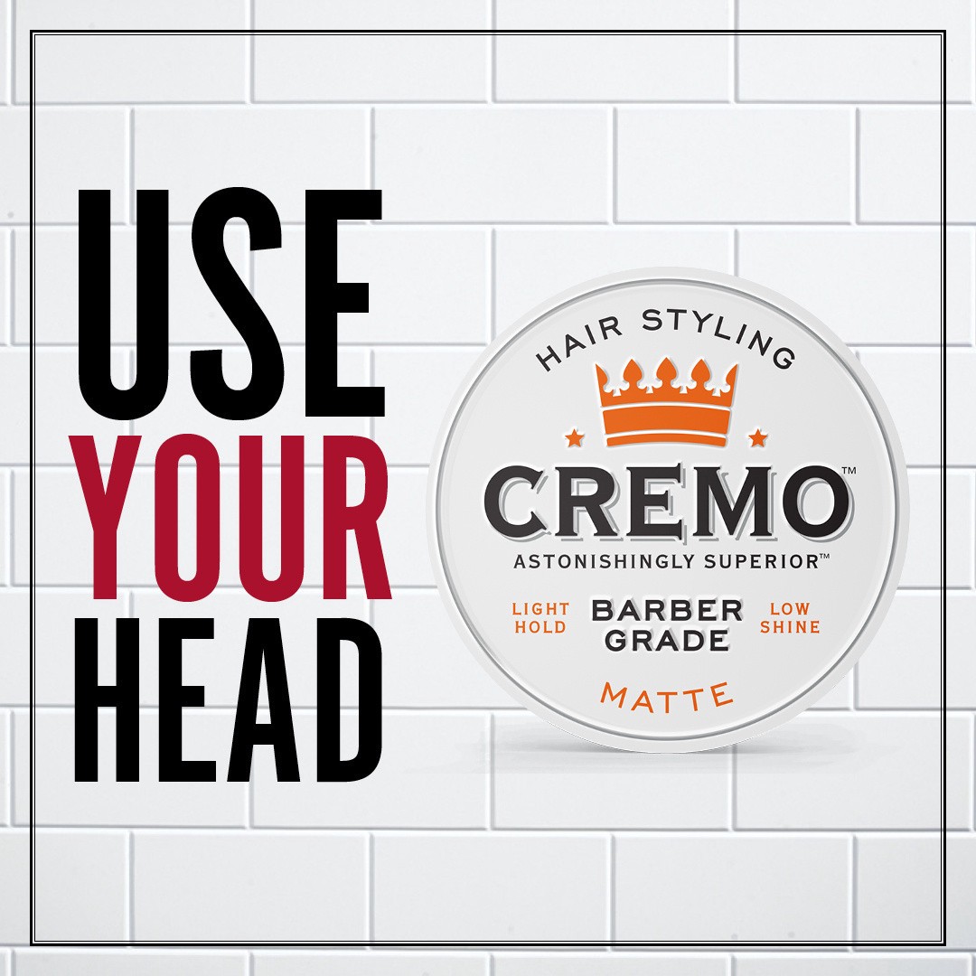 slide 8 of 9, Cremo Premium Barber Grade Hair Styling Matte Cream 4 oz, 4 oz