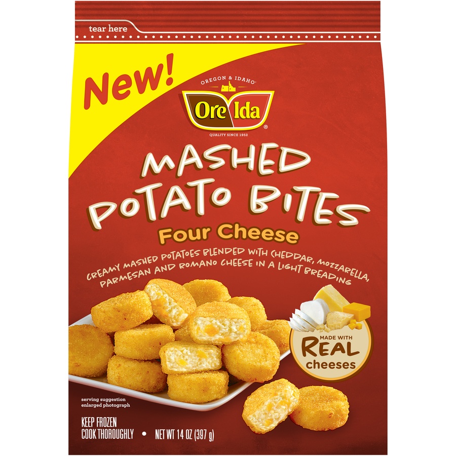 slide 1 of 1, Ore-Ida Mashed Potato Bites 14 oz, 14 oz