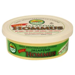 Oasis Mediterranean Hot Jalapeno Hummus - 8 oz