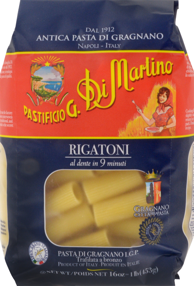 slide 1 of 1, Pastificio Di Martino Rigatoni Pasta, 16 oz