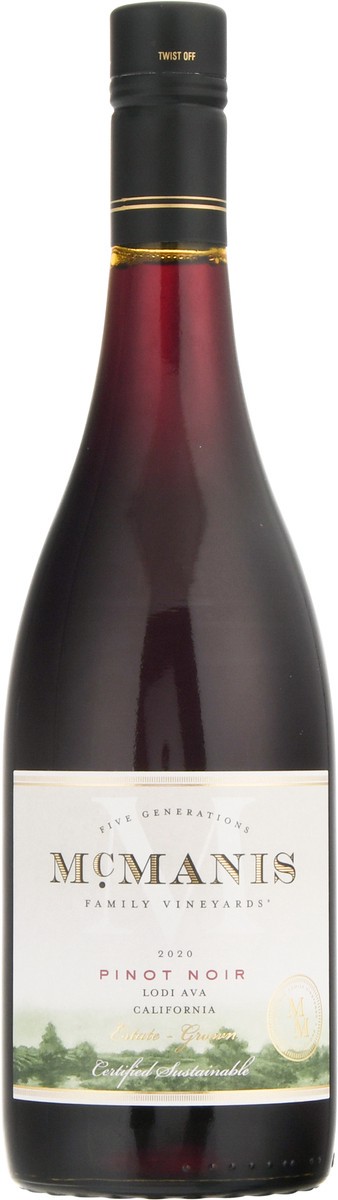 slide 2 of 12, McManis Family Vineyards California Lodi Ava Pinot Noir 1 ea, 750 ml