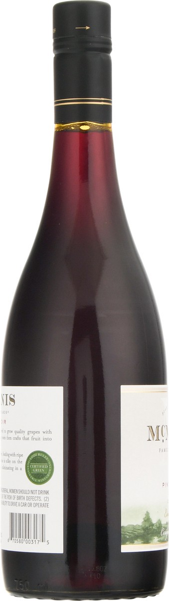 slide 4 of 12, McManis Family Vineyards California Lodi Ava Pinot Noir 1 ea, 750 ml