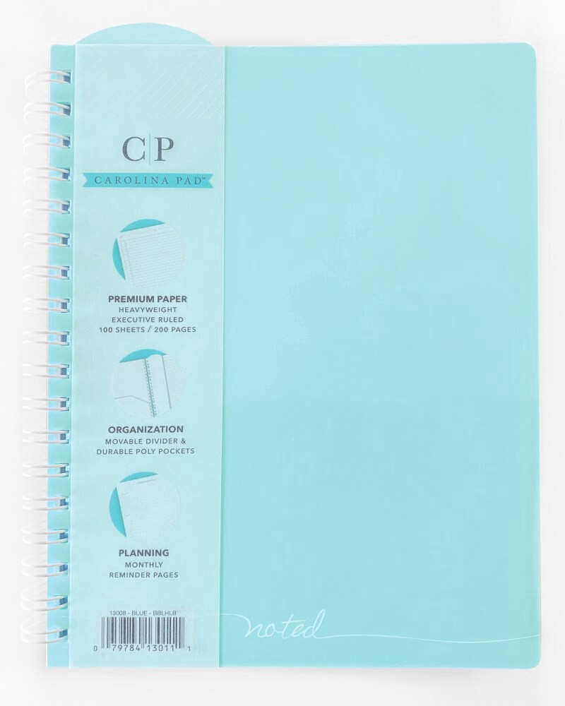 slide 4 of 4, Carolina Pad Premium Noted Ideal Book Blue, 1 ct