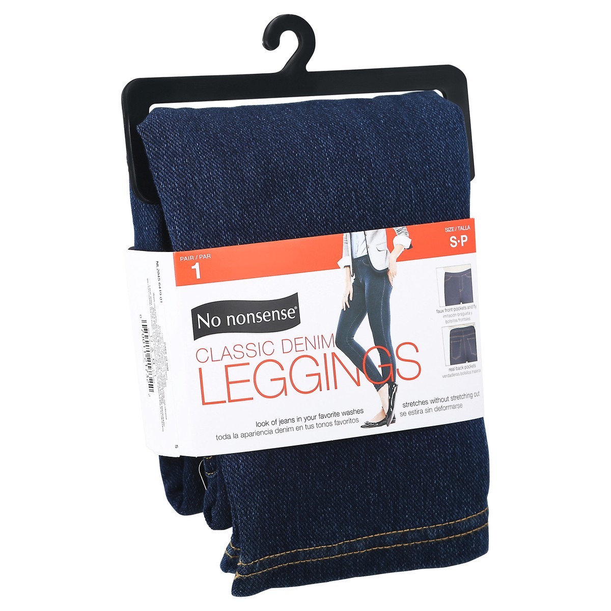 slide 2 of 9, No Nonsense Small Indigo Denim Legging, 1 ct