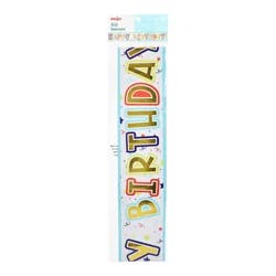 Meijer Metallic Happy Birthday Banner