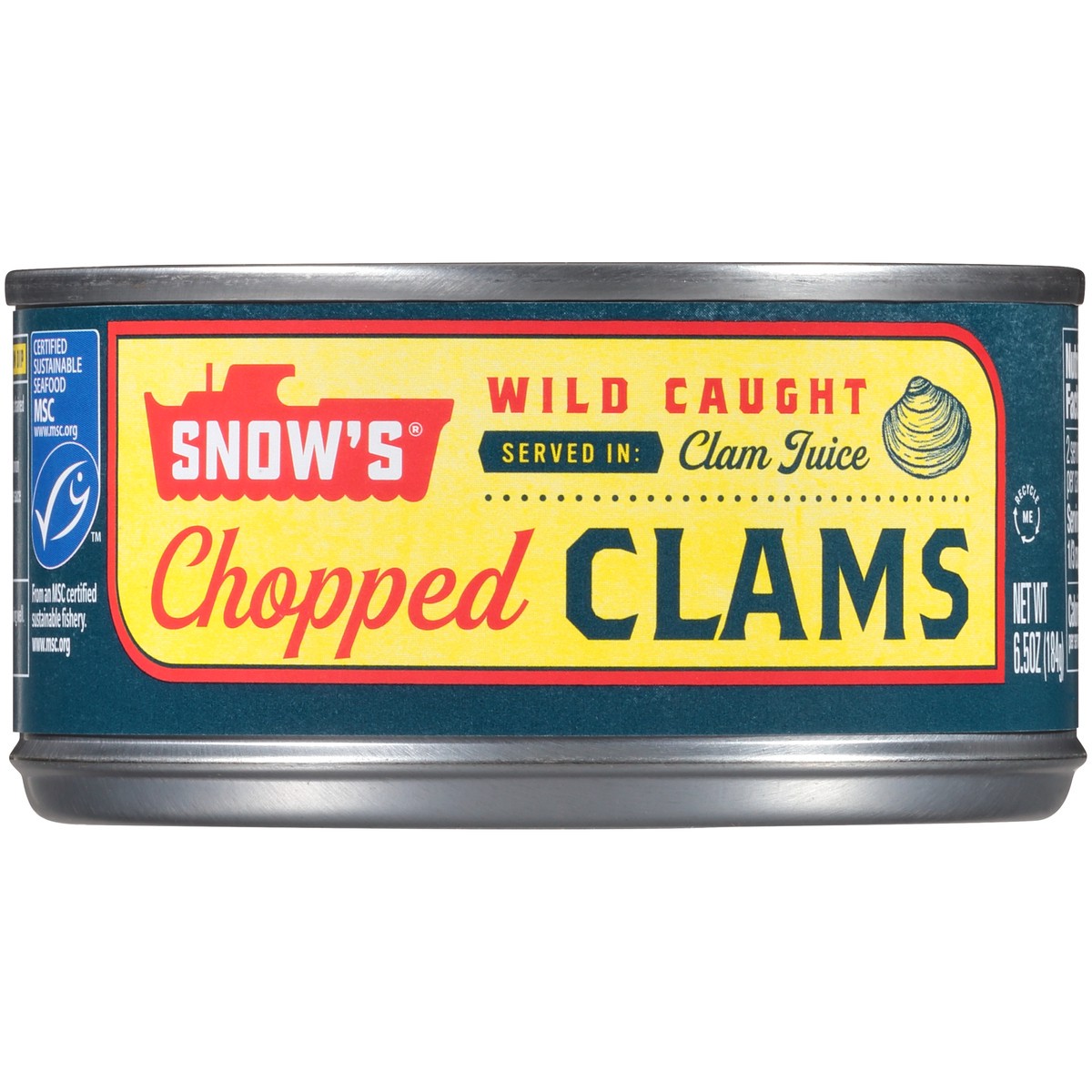 slide 1 of 14, Snow's Chopped Clams 6.5 oz. Can, 6.5 oz