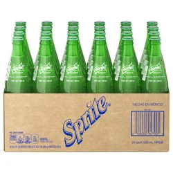 Sprite Mexico Glass Bottles, 500 mL, 24 Pack