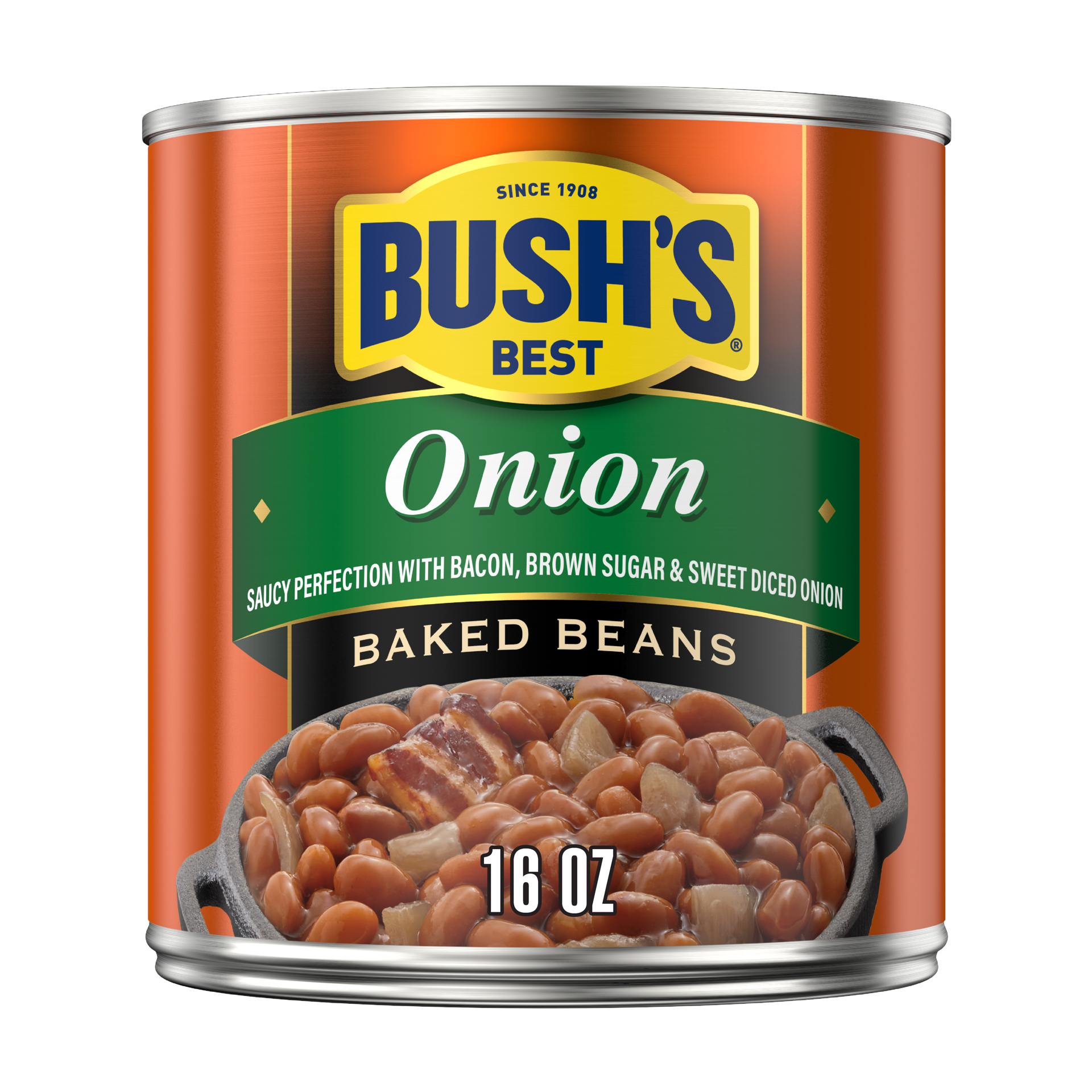 slide 1 of 1, Bush's Best Bush's Baked Beans with Onion 16 oz, 16 oz