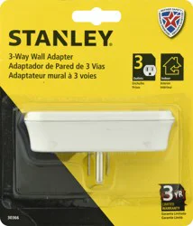 STANLEY 3-Way Wall Adapter 1 ea