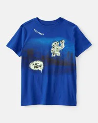 Carters Boys Robot Graphic Tee - Blue Sapphire XL