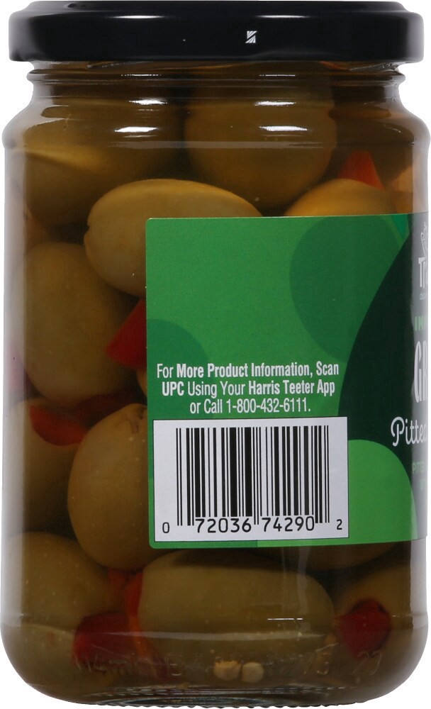 slide 3 of 4, Ht Traders Green Olives, 6 oz