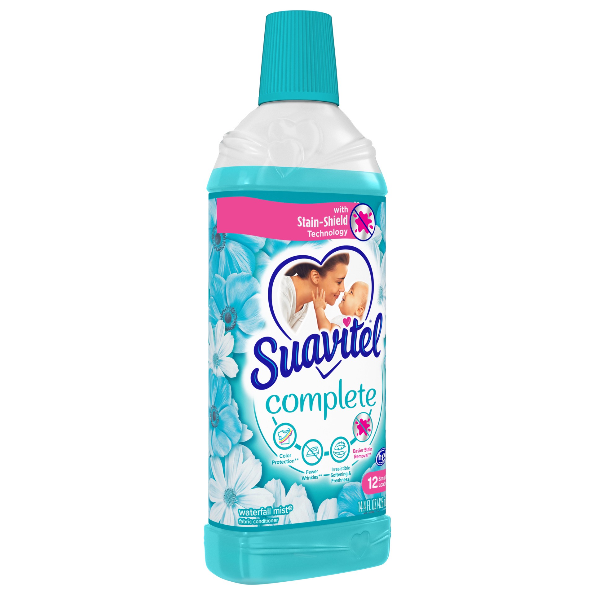 slide 4 of 5, Suavitel Complete Fabric Softener, Waterfall Mist - 14.4 fluid ounce, 14.40 fl oz