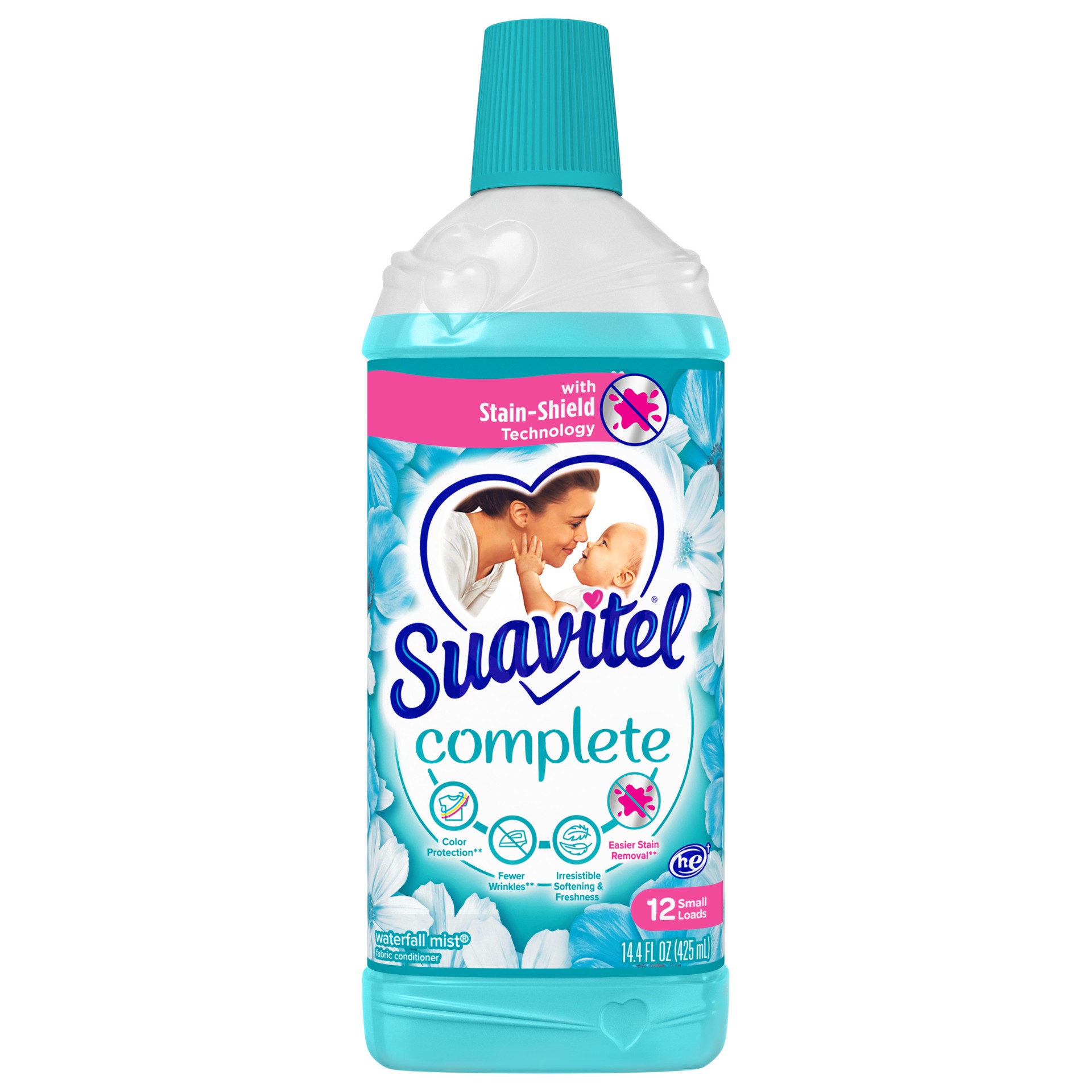 slide 1 of 5, Suavitel Complete Fabric Softener, Waterfall Mist - 14.4 fluid ounce, 14.40 fl oz