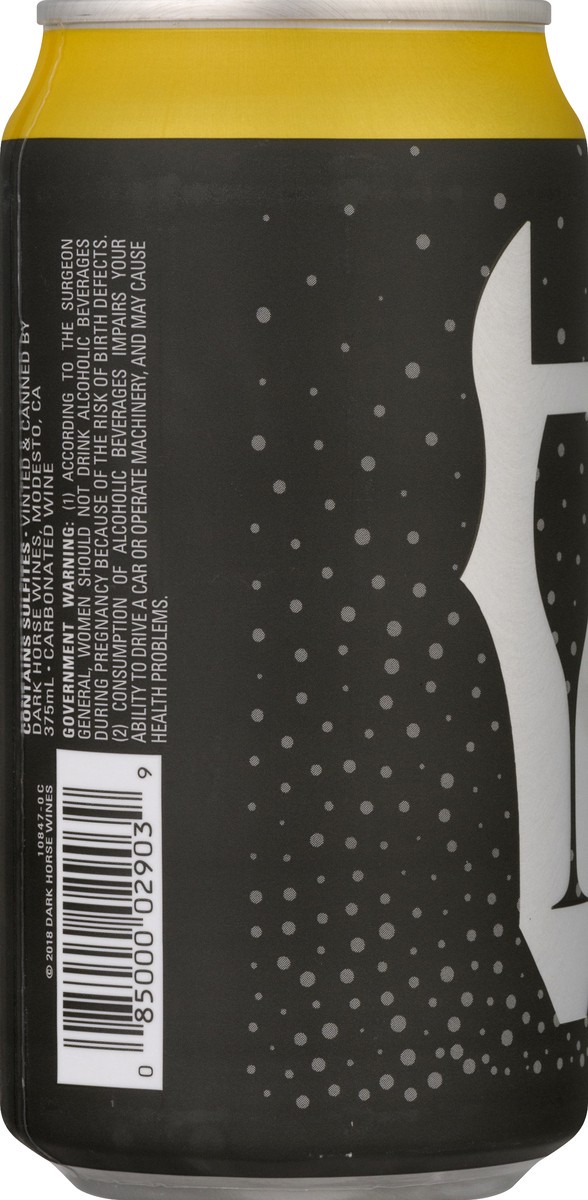 slide 3 of 9, Dark Horse Sparkling Brut Wine 375ml Can, 375 ml