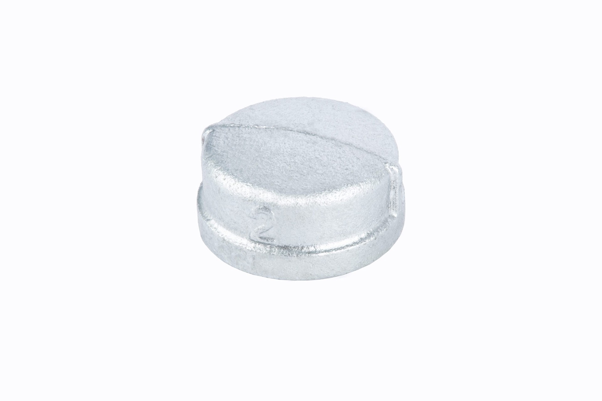 slide 4 of 6, Caps Galv 2", 2 in