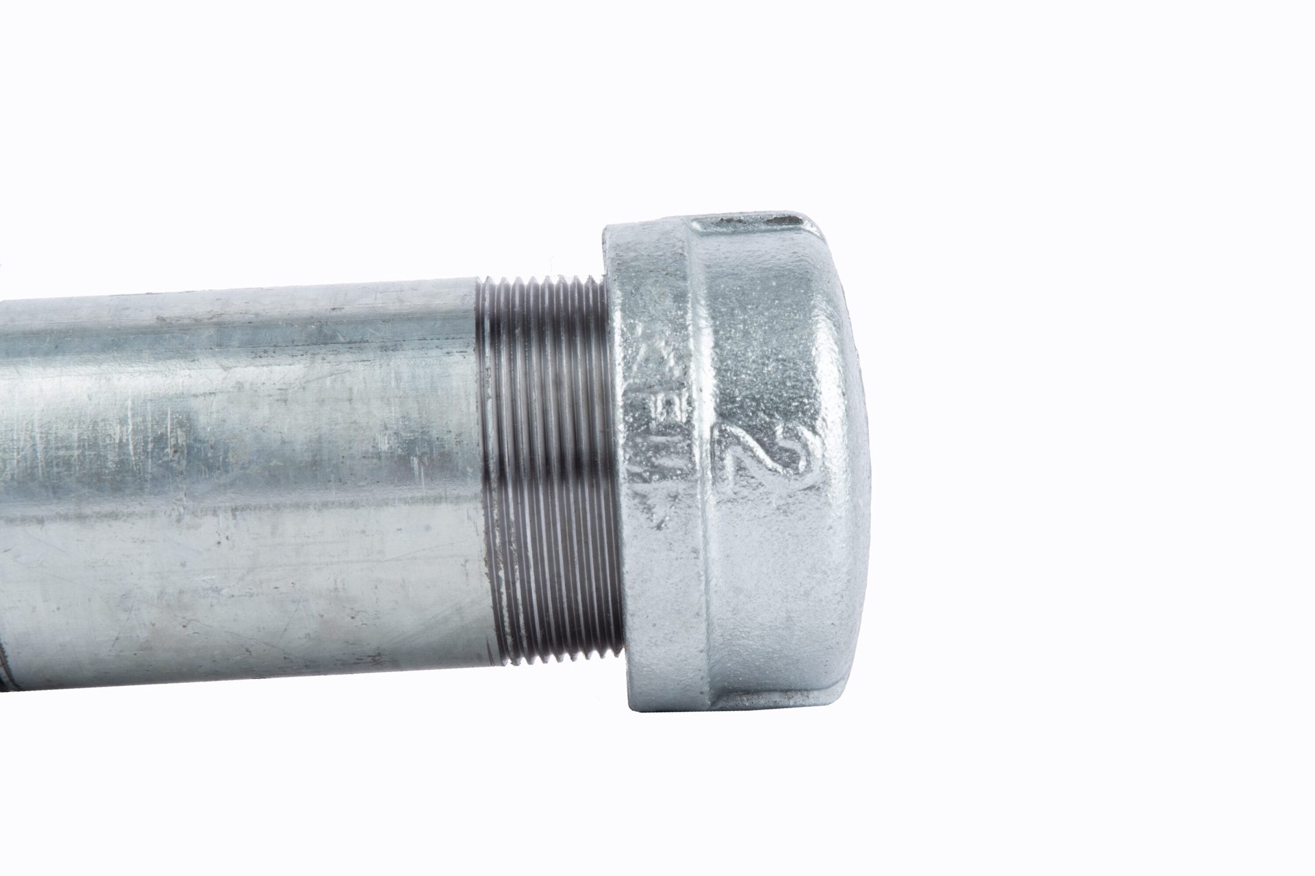 slide 5 of 6, Caps Galv 2", 2 in