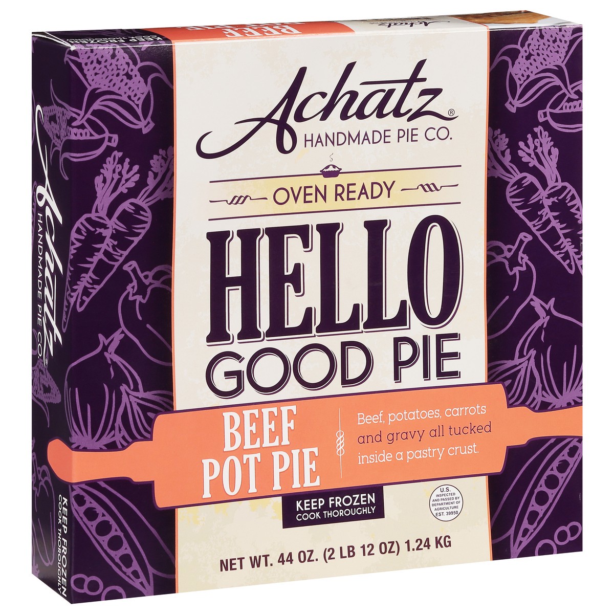 slide 11 of 11, Achatz Handmade Pie Co. Beef Pot Pie Hello Good Pie 44 oz, 44 oz