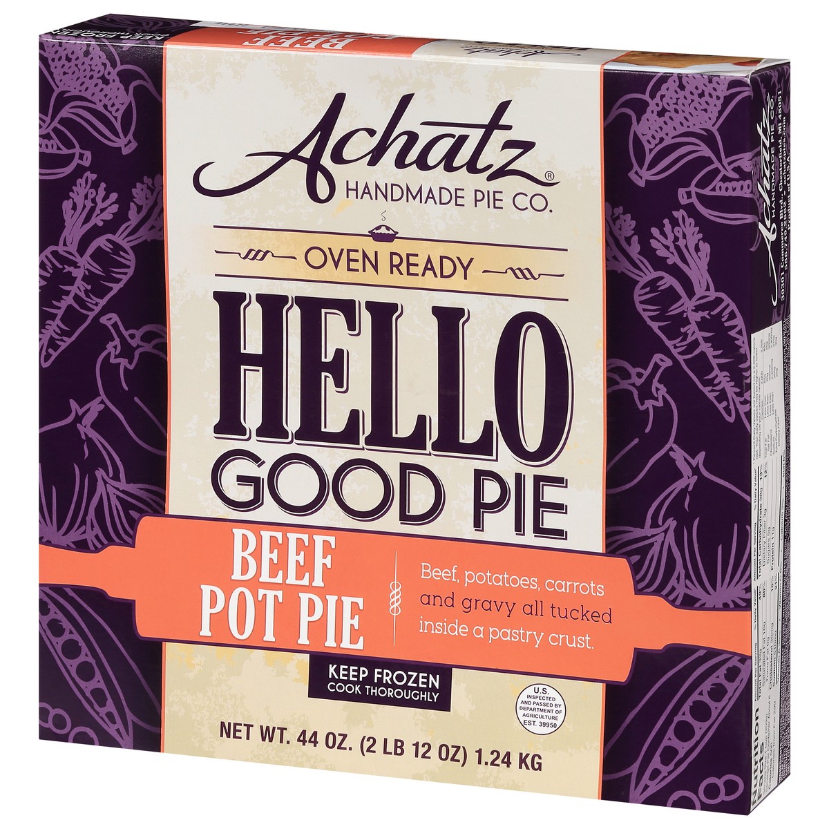slide 5 of 11, Achatz Handmade Pie Co. Beef Pot Pie Hello Good Pie 44 oz, 44 oz