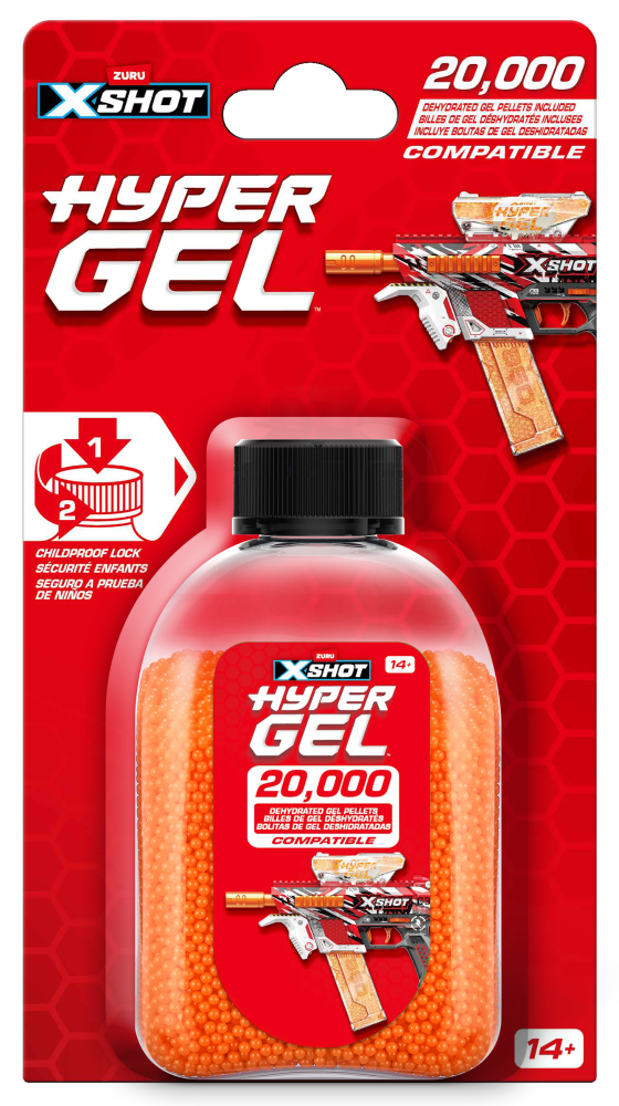 slide 2 of 3, Zuru X-Shot Hyper Gel Dehydrated Gel Pellets Refill, 20000 ct