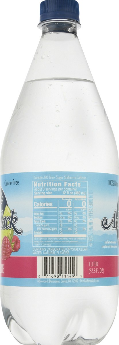 slide 9 of 13, Naturals Seltzer Water / Raspberry Lime - 1 l, 1 l