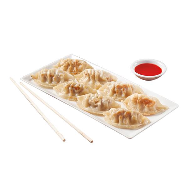 slide 1 of 1, Hy-Vee Vegetable Pot Sticker 8 Count Heat In Microwave 1-2 Minutes, 4 oz