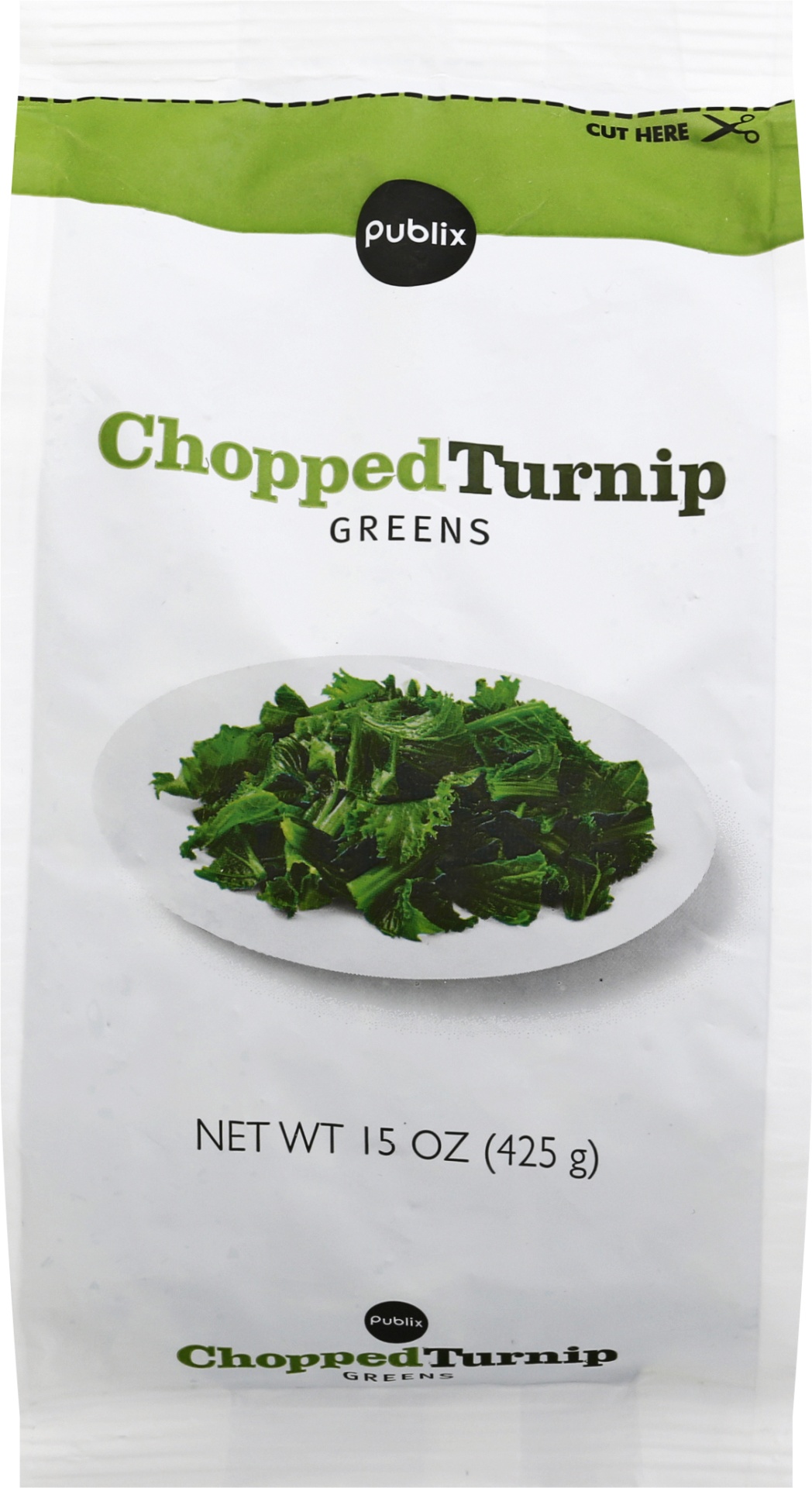 slide 1 of 1, Publix Chopped Turnip Greens, 16 oz