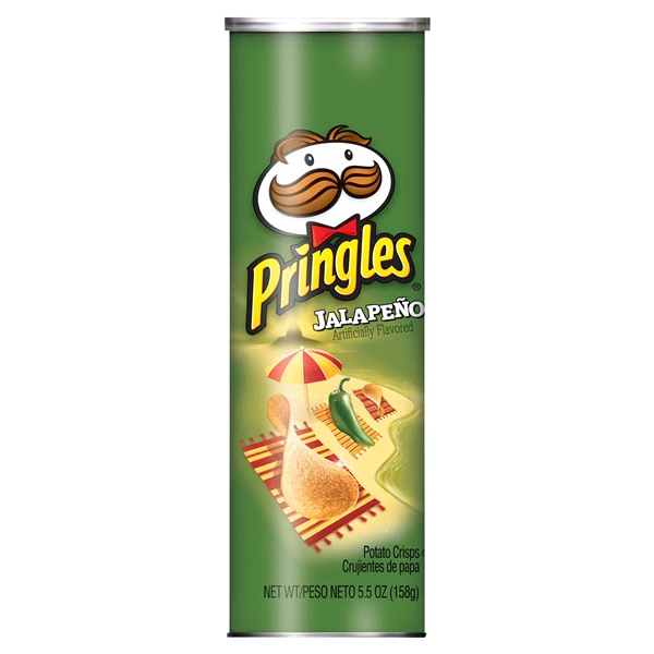 slide 1 of 1, Pringles Jalapeo Potato Crisps, 5.5 oz