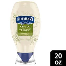 Hellmanns Mayonnaise Dressing Olive Oil Squeeze Bottle- 20 oz