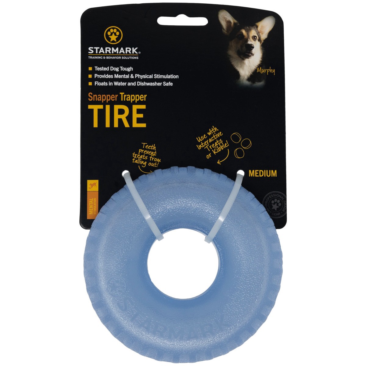 slide 1 of 5, StarMark Dog Snapper Trapper Tire Medium, 1 ct