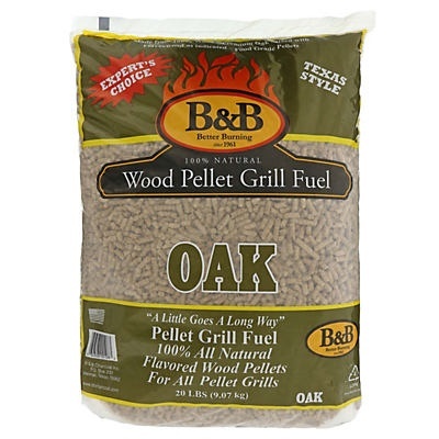slide 1 of 1, B & B Oak Pellet Grill Fuel, 20 lb