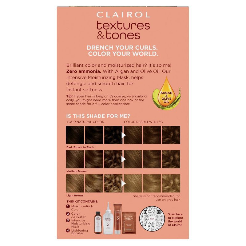 slide 2 of 7, Clairol Textures & Tones 6G Honey Blonde, 1 ct