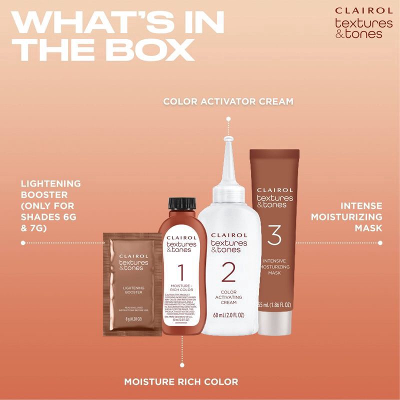 slide 6 of 7, Clairol Textures & Tones 6G Honey Blonde, 1 ct