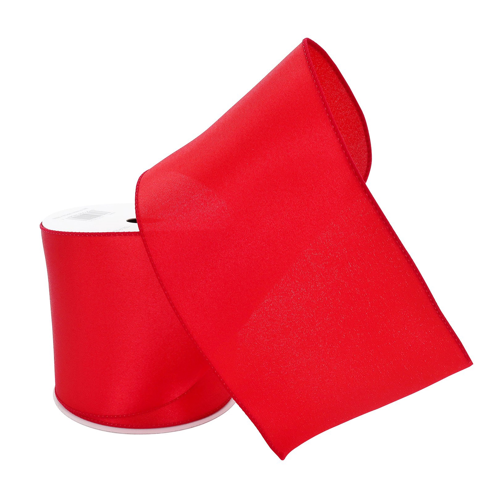 slide 2 of 4, 4" X 18ft. Red Satin Ribbon By Celebrate It, 4 in x 18 ft