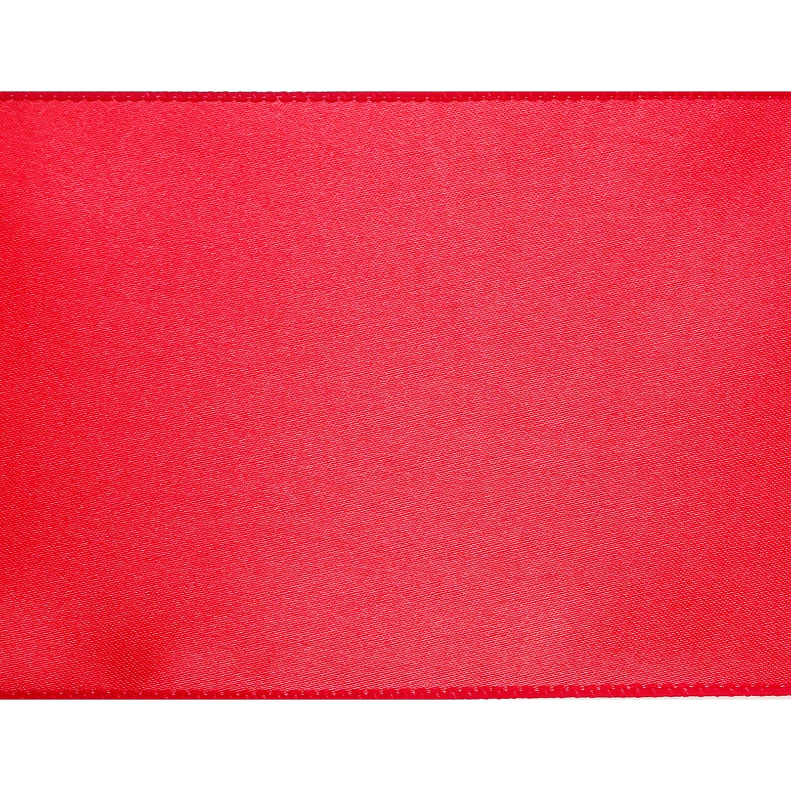 slide 4 of 4, 4" X 18ft. Red Satin Ribbon By Celebrate It, 4 in x 18 ft