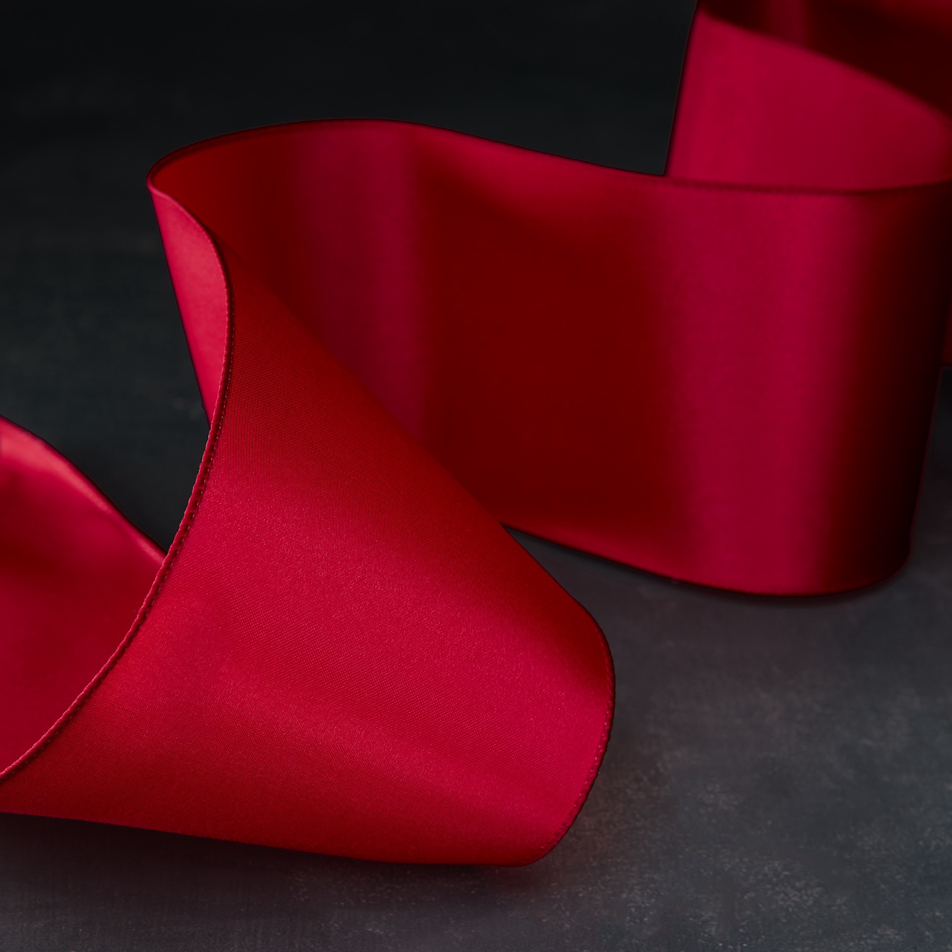 slide 3 of 4, 4" X 18ft. Red Satin Ribbon By Celebrate It, 4 in x 18 ft