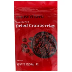 Know and Love Dried Cranberries Pouch 12 oz