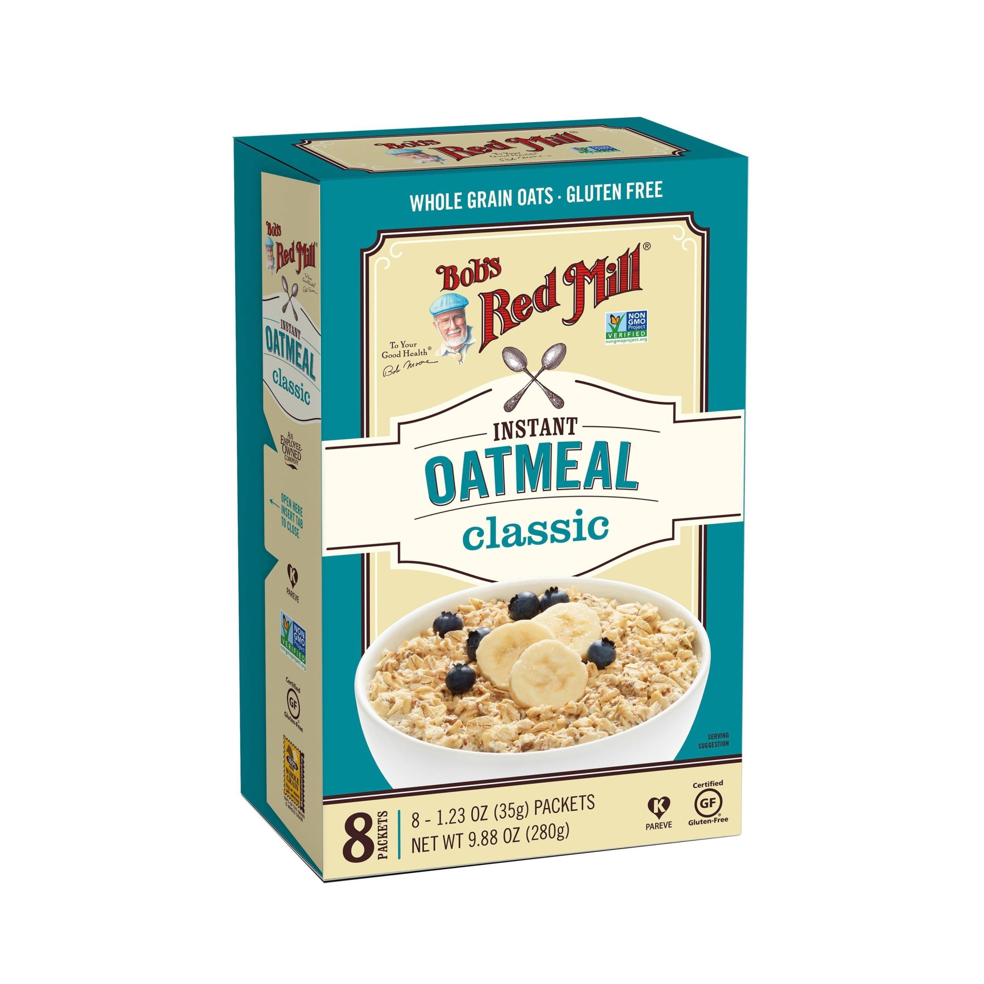 slide 1 of 3, Bobs Classic Instant Oatmeal, 9.87 oz