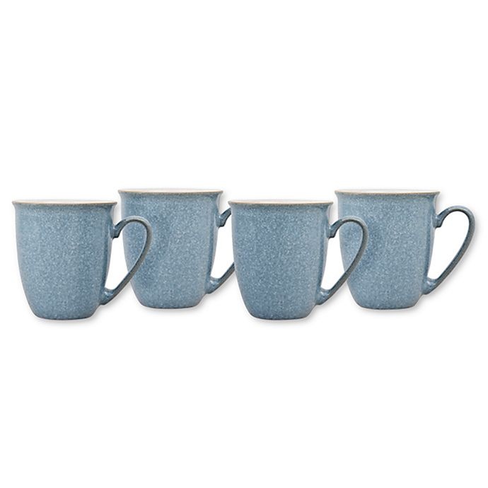 slide 1 of 2, Denby Elements Coffee Mugs - Blue, 4 ct